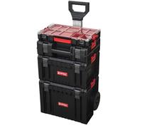 Ensemble de boîtes à outils modulaires - QBRICK - SYSTEM PRO SET 3 - 450x390x785 mm - Roues caoutchouc - Étanche