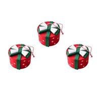 Ensemble de boîtes cadeaux de Noël sans danger pour les enfants en tissu durable et facile à installer pour les vacances en intérieur et garnitures de Noël durables à suspendre