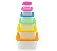 Herzberg Ensemble de contenants alimentaires HG-SFS6N1 carrés 6 en 1
