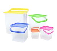 Ensemble de boites de conservations alimentaires 5 pièces avec poignées Herzberg HGCFS5N1 Herzberg