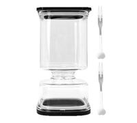 Ensemble de boîtes de garde-manger - Poubelle de conservation étanche, construction transparente et robuste, pour le stockage quotidien des ingrédients avec fermeture étanche, récipient utilitaire de