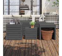 Ensemble de Boîtes de Jardin Coffres Rangement 4 pcs Bois de Pin Massif vidaXL