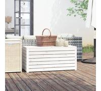 Vidaxl Ensemble De Boîtes De Jardin 3 Pcs Blanc Bois De Pin Massif