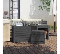 Ensemble de Boîtes de Jardin Terrasse 3 pcs Gris Bois de Pin Massif vidaXL