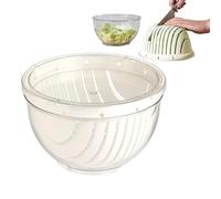 Ensemble de bol à hachoir à légumes - Cutter de salade tout-en-un, sécheur et contenant de stockage des aliments | Bol de cuisine ergonomique pour laver, trancher et garder les fruits/légumes frais