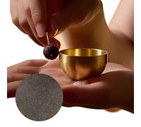Ensemble de bol de chant - Ensemble de méditation de bol de chant avec maillet et coussin | Décoration de bureau spirituelle pour les femmes et les hommes