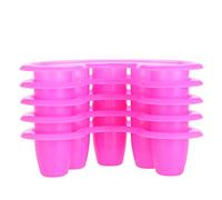 Ensemble de Bol de Retrait de Gel à Ongles - 5pcs UV Acrylique Gel Trempage des Doigts | Matière Plastique avec Cinq Trous Pour une Manucure Rapide et Efficace | Pour un Usage Professionnel et