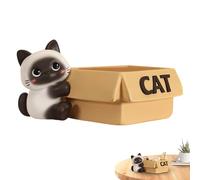 Ensemble de bols à bonbons pour chat - Plateau bleu, petit mini bol, forme dorée mignonne, base en soie douce, travail de haute technologie, bien ferme et, meilleur look en teinte rose pour la