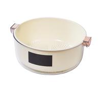 Ensemble de bols à passoire de cuisine 2 en 1 |Grand panier passoire à fruits et légumes en plastique |Passoire alimentaire double couche pour laver/égoutter/stocker |Sans BPA, 2