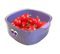 Ensemble de bols à passoire, ensemble de bols de cuisine, panier pour | Passoire à riz et pâtes 2 en 1 | Bac de vidange à double couche pour machine à laver à légumes
