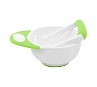 Ensemble de bols à purée alimentaire - Bol presse-purée antidérapant avec barre de broyage pour la préparation des aliments pour bébé - Bol de broyage alimentaire anti-brûlure, parfait pour un service