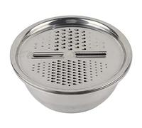Ensemble de bols à râpe de cuisine, bassin de vidange multifonction en acier inoxydable avec crépine de lavage du riz, passoire à légumes et râpe pour couper le lavage de la
