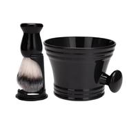 Zialofi Ensemble de Bols à Raser, Kit de Brosses pour Barbe, Articles de Soins Masculins, noir