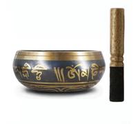 Ensemble de bols chantants tibétains avec bol sonore martelé à la main au Népal pour la méditation, le yoga (diamètre 8 cm)