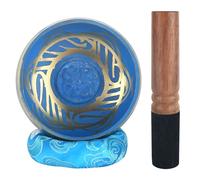 Ensemble De Bols Chantants Tibétains Fabriqués À La Main Avec Un Nouveau Coussin À Double Extrémité Pour La Méditation, Le Yoga, La Guérison Spirituelle, La Pleine Conscience