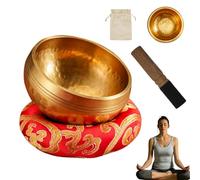 Ensemble de bols chantants tibétains faits à la main pour la méditation, la relaxation, le yoga, la méditation, la guérison par le son, pour homme et femme