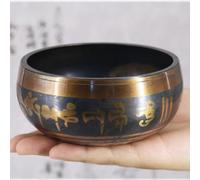 Ensemble de bols chantants tibétains pour la méditation, le yoga, la pratique de la pleine conscience, le travail des chakras et la respiration réparatrice (diamètre 10,5 cm)