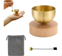 Ensemble de bols chantants tibétains pour yoga, méditation, relaxation, pleine conscience, guérison des chakras et soulagement du stress, mini bol chantant tibétain avec cloche et sac de rangement
