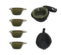 Ensemble de bols de camping portables, empilables avec sac de rangement pratique, vaisselle durable 4 pièces pour la randonnée, la randonnée, la plage, les aventures en plein air, les repas