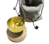 Ensemble de bols de méditation portables, petit outil de relaxation chantant en métal avec de rangement pour la pratique de la pleine conscience, outil de relaxation sonore des méditations