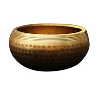 Ensemble de bols décoratifs pour méditation, cadeau, bol chantant pour thérapie sonore, 8 x 8 cm, doré,