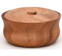 Ensemble De Bols en Bois De Manguier pour La Cuisine, IdéAl pour Recevoir, DéCorer Une Table Et PréSenter des Noix, des Bonbons, des Amuse-Gueules, des Olives Et De La Salsa(C/D16cm)