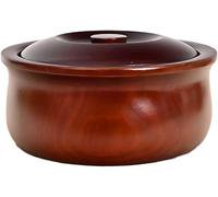 Ensemble De Bols Ronds en Acacia pour Condiments, Sauces, Noix, Bonbons Et Plus Encore(D/D17-18cm)