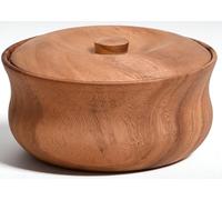 Ensemble De Bols Ronds en Bois, Parfait pour Les Sauces, Les Noix, Les Amuse-Gueules Et Les Desserts. Un Magnifique éLéMent De DéCoration pour Votre Cuisine(C/D18cm)