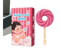 Ensemble De Bombes De Bain Sucettes Pour Et Adultes - Lot De 6 Boules De Bain Moussantes Colorées En Forme De Sucette - Additif De Hydratant Pour La Relaxation Et Le Bien-être - Cadeau Id