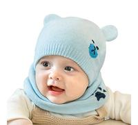 Ensemble de Bonnets et écharpes D'hiver pour Bébé Garçon et Fille - Bonnet Chaud en Coton Doux Pour Enfants de 0 à 36 Mois.