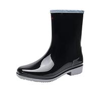 Ensemble de bottes de pluie et de veste pour femme, Noir , 38.5 EU