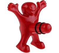Ensemble de bouchons de bouteille créatifs, Happy Man Ouvre-bouteille, tire-bouchon avec bouchon et bec verseur, accessoires de bar pour la maison, rouge