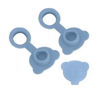 Ensemble de Bouchons de en Forme d'ours - 2 Bouchons de vidange en Silicone, Accessoires d'évier étanches pour | Couleurs Vives et Facile à Utiliser L'heure du Bain est Esse