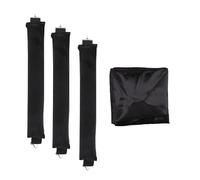 Ensemble de bouclage en satin sans chaleur pour la nuit - Pas de chauffage nécessaire - Convient pour les cheveux courts - Contient 3 tiges de shair - 1 bandeau - Bigoudi en soie très douce (noir,