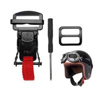 Ensemble de boucles à dégagement rapide pour casque, double D Safe - Accessoires de casque à fermeture rapide - Sangles à boucle rapide avec clips - Accessoire de casque de moto pour femme, homme et