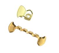 Ensemble de boucles d ' oreilles Fang en cuivre, avec incrustations détachables, bijoux de corps canin gauche droit, vêtements légers, bijoux à dents pavées en cuivre