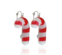 Ensemble de boucles d'oreilles de Noël clignotantes - Designs variés, décoration lumineuse LED, bonhomme de neige, canne à sucre, sapin de Noël, boucles d'oreilles pendantes, bijoux pour femmes