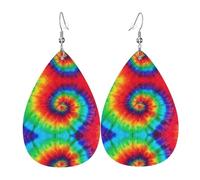 Ensemble de boucles d'oreilles légères en forme de goutte en cuir style hippie, style hippie