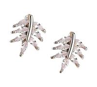 Ensemble de boucles d'oreilles pour freeclip - Décoration élégante imitation feuilles - Clip pour écouteurs, One Size, Comme décrit, Comme décrit.