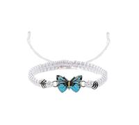 Ensemble de boucles d'oreilles tressées à la main avec bracelet papillon pour homme et femme, taille unique, Coton, Pas de gemme
