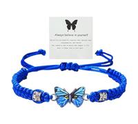 Ensemble de boucles d'oreilles tressées à la main avec bracelet papillon pour homme et femme, taille unique, Coton, Pas de gemme