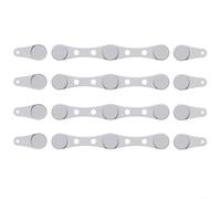 Ensemble de boucles en silicone pour maintenir le papier parchemin de friteuse à air, clips résistants à la chaleur compatibles avec la plupart des paniers de friteuse à air, 4 pièces longues et 8