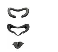 Ensemble de Bouclier Facial Large Magnétique pour Valve Index de Support de Remplacement de Masque en Cuir PU Coussinet Nasal bloquant la Lumière Accessoires VR (Three-Piece Set)