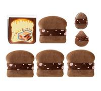 Ensemble de bouffées en poudre, bouffée de mélange de maquillage, d'éponge de contour, application douce, ensemble 6 pièces convivial, 60g, compatible pour les types de maquillage