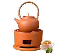 Ensemble de bouilloire à thé avec poêle à charbon d'argile,poêle de Camping | For le camping en plein air et le jardin
