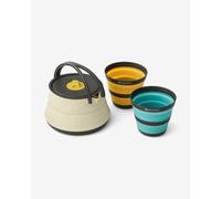 Ensemble de bouilloire Sea to Summit Frontier 1.1L + 2 tasses pliables beige orange bleu