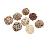 Ensemble de Boules à Mâcher pour Lapin, 8 Pièces, Jouets à Mâcher Amusants pour Petits Animaux avec des Matériaux Naturels