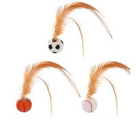 Ensemble De Boules À Moustaches - 3 Pièces, Entraînement À L'action Et À La Réaction, Objet Amusant À Frapper | Compagnon De Propulsion Interactif, Pièce De Frappe Élastique, Gadget Pour Sol,