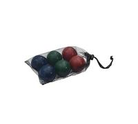 vidaXL Ensemble de boules Bocce 8 pièces Bois pin massif avec sac de transport Beige