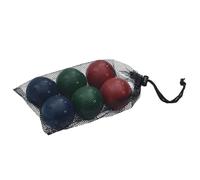 vidaXL Ensemble de boules Bocce 8 pièces Bois pin massif avec sac de transport Beige